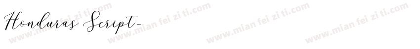 Honduras Script字体转换